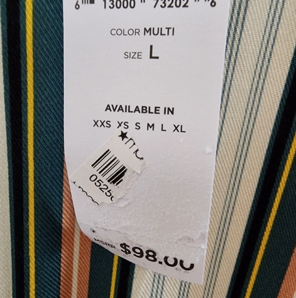 NWT.BCBGeneration Multicolor Striped Dress.Size L.pit to Pit 21" - Picture 4 of 8